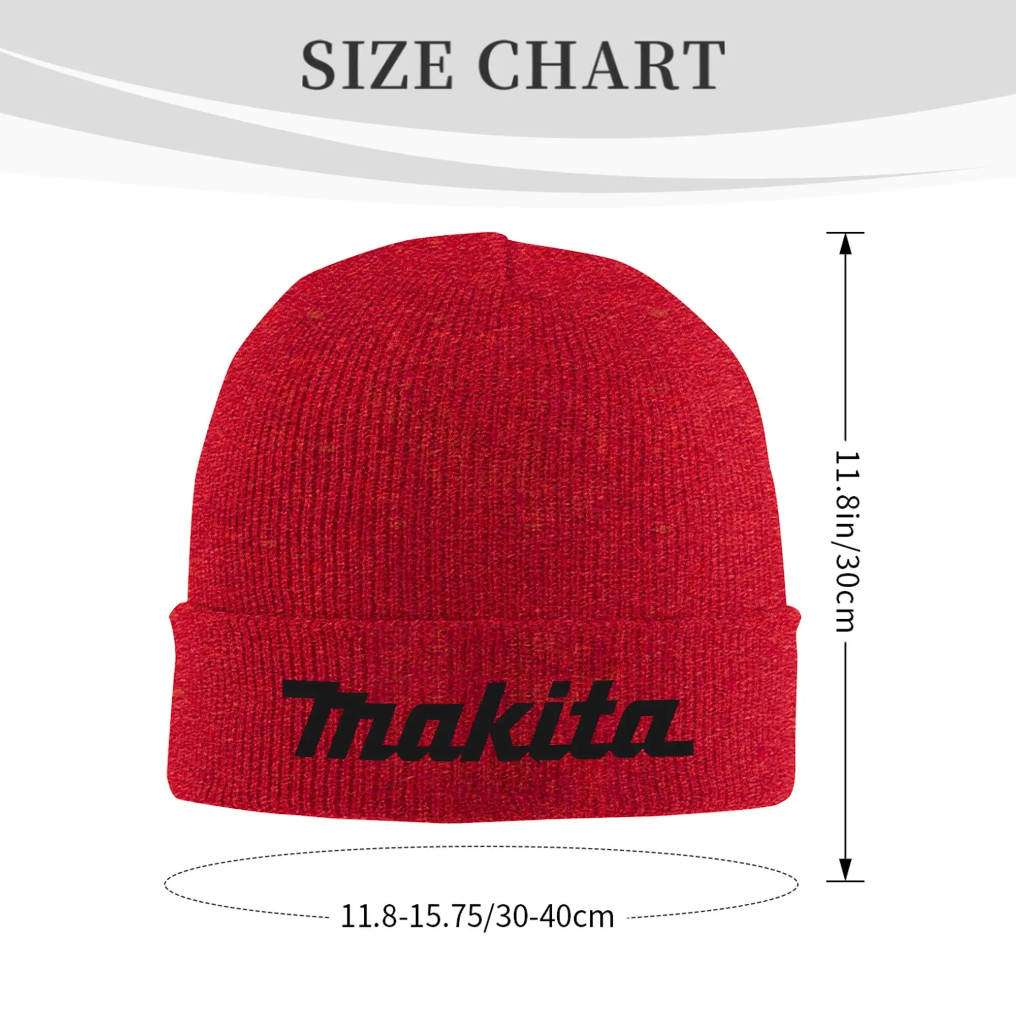 Custom M-Makitaed Skullies Beanies Caps Men Women Unisex Outdoor Winter Warm Knit Hat Adult Power Tool Bonnet Hats