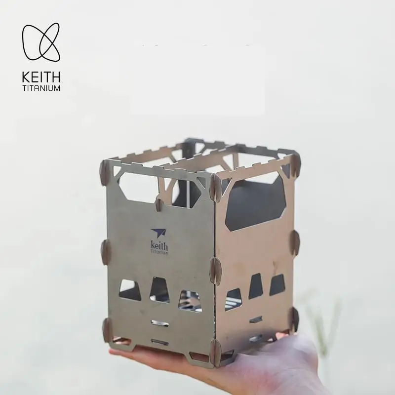 

Уличная дровяная печь из титанового сплава, угольная печь, портативная печь, изысканная походная печь для барбекю