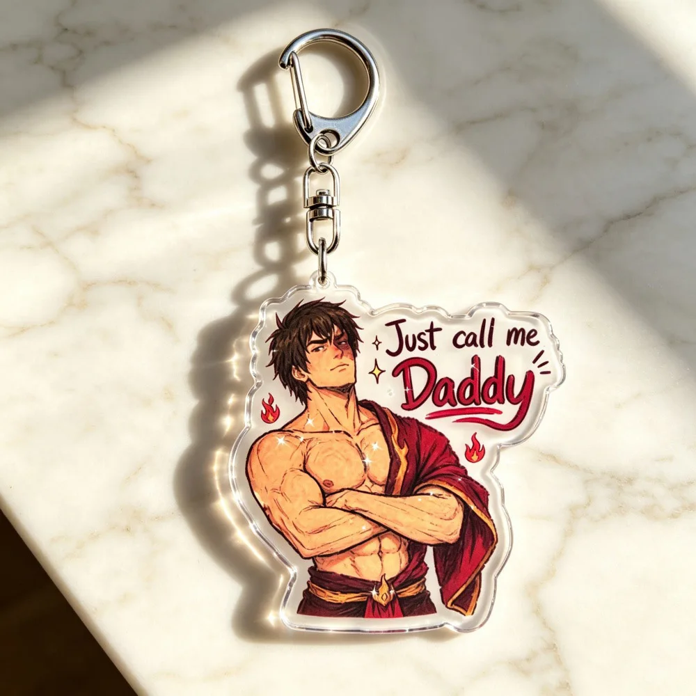 Zuko Keychain Accessories Bag Game Keyrings Jewelry Manga Fans Gifts