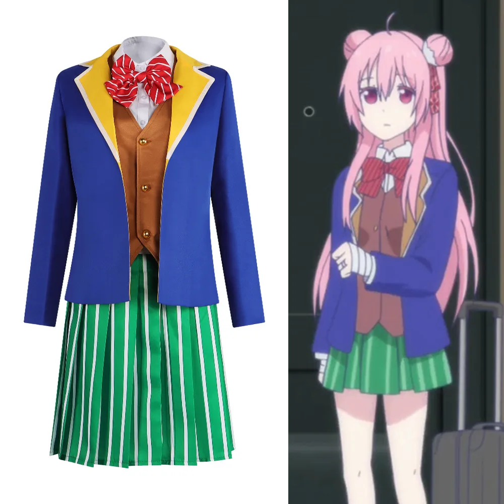 

Anime Happy Sugar Life Matsuzaka Satou Cosplay Costume Women Girls JK School Uniforms Sailor Suit Halloween Roleplay Outfits Set