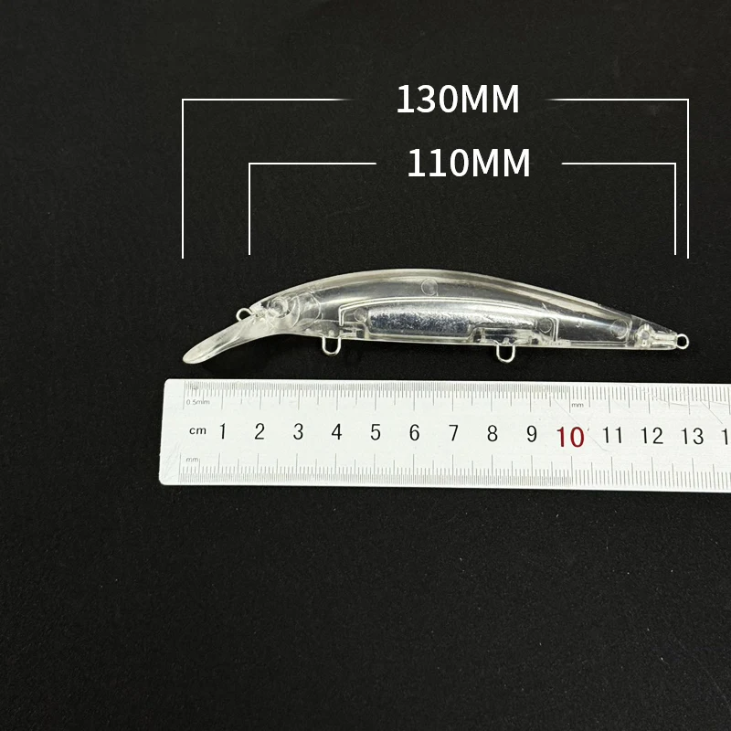 20pcs Unpainted Blanks Minnow Lure 110mm 35g Heavy Sinking Artificial Bait Cast Trolling Wobblers Seabass Trout Pesca Saltwater