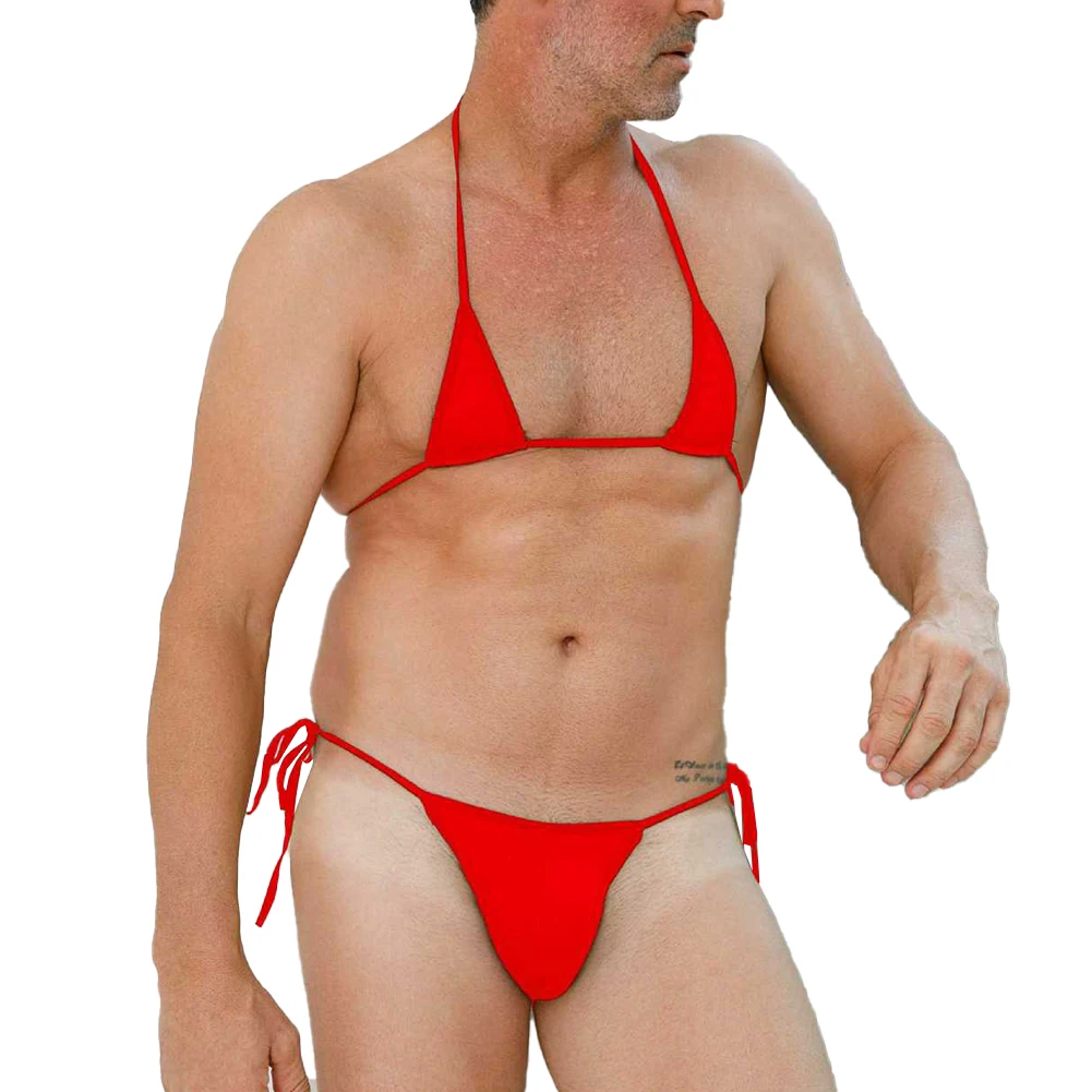 

Men's Sexy Bra With Briefs Underwear Set Men Harness Body Exotic BSMD Sissy Gay Low Rise Panties Lingerie Underpanties Set