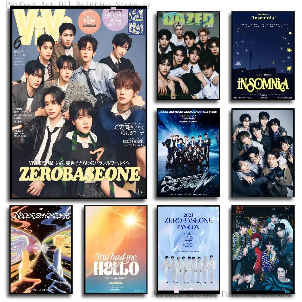 Korean Group K-POP ZB1 Poster Self-adhesive Art Room Entrance Restaurant Wall Decor Art Painting - view 2