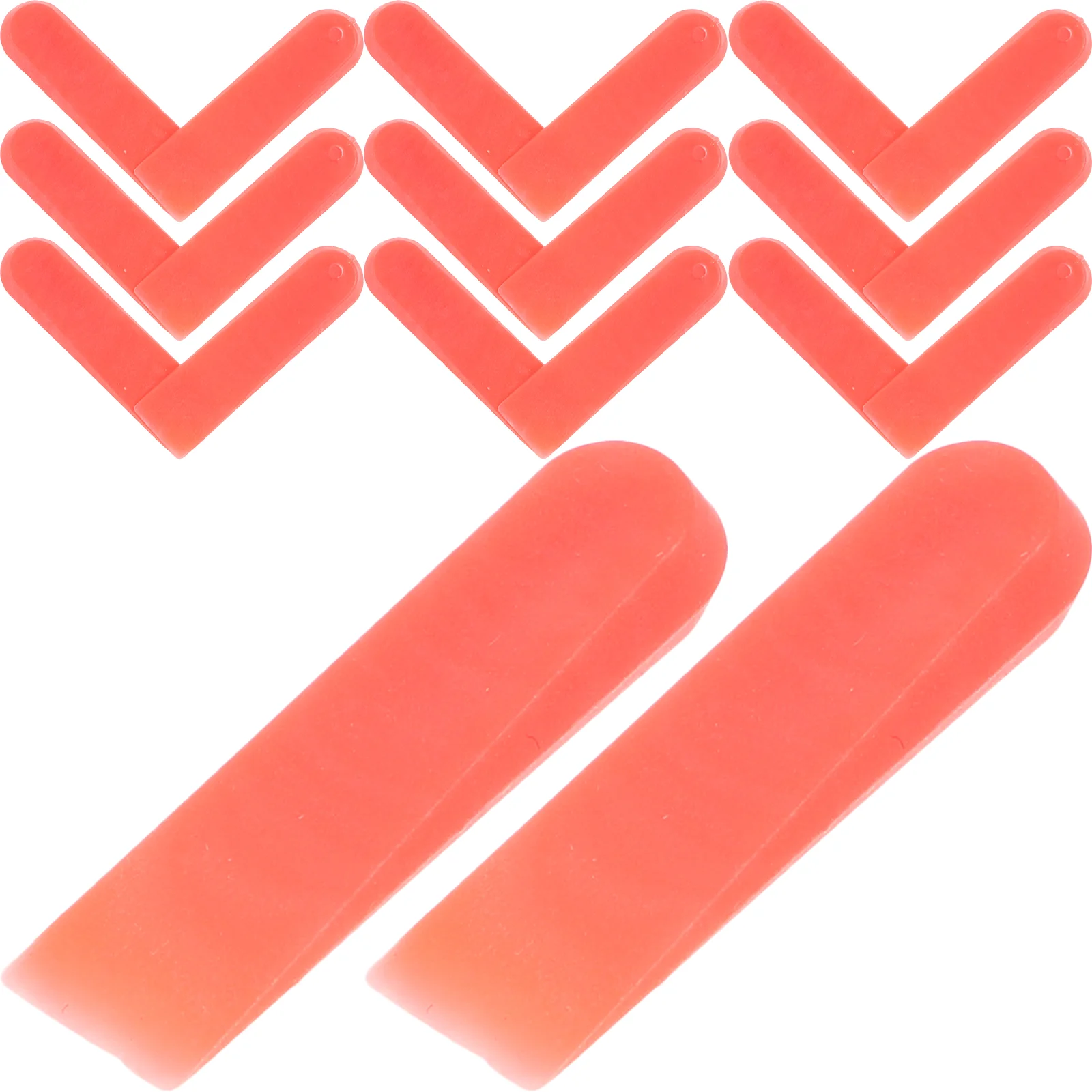 100 Pcs Deck Tiles Inserts Tiling Tools Floor Leveling Wedges Spacers Red Levelers