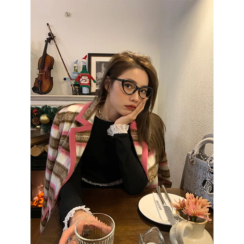 Dentelle épissure longue Sve Base irt femmes automne hiver Bla T-irt sous-vêtements petite taille trajet Sle rond Ne ort Le...