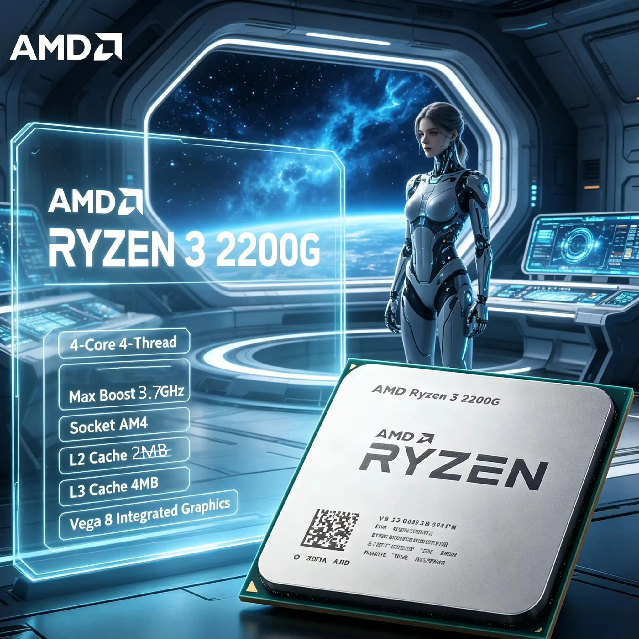 Home Cinema Video Processor - AMD Ryzen 3 2200G CPU for