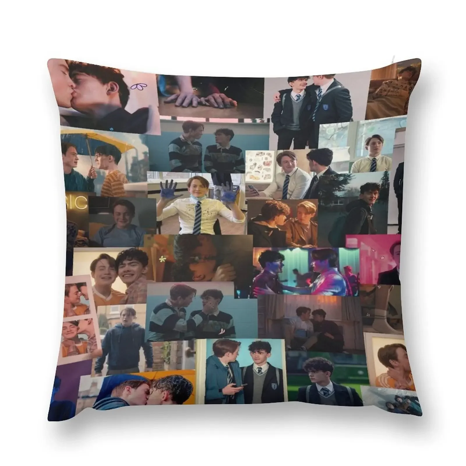 

Kit Connor and Joe Locke Throw Pillow home decor items Custom Cushion Photo Luxury Sofa Cushions pillow