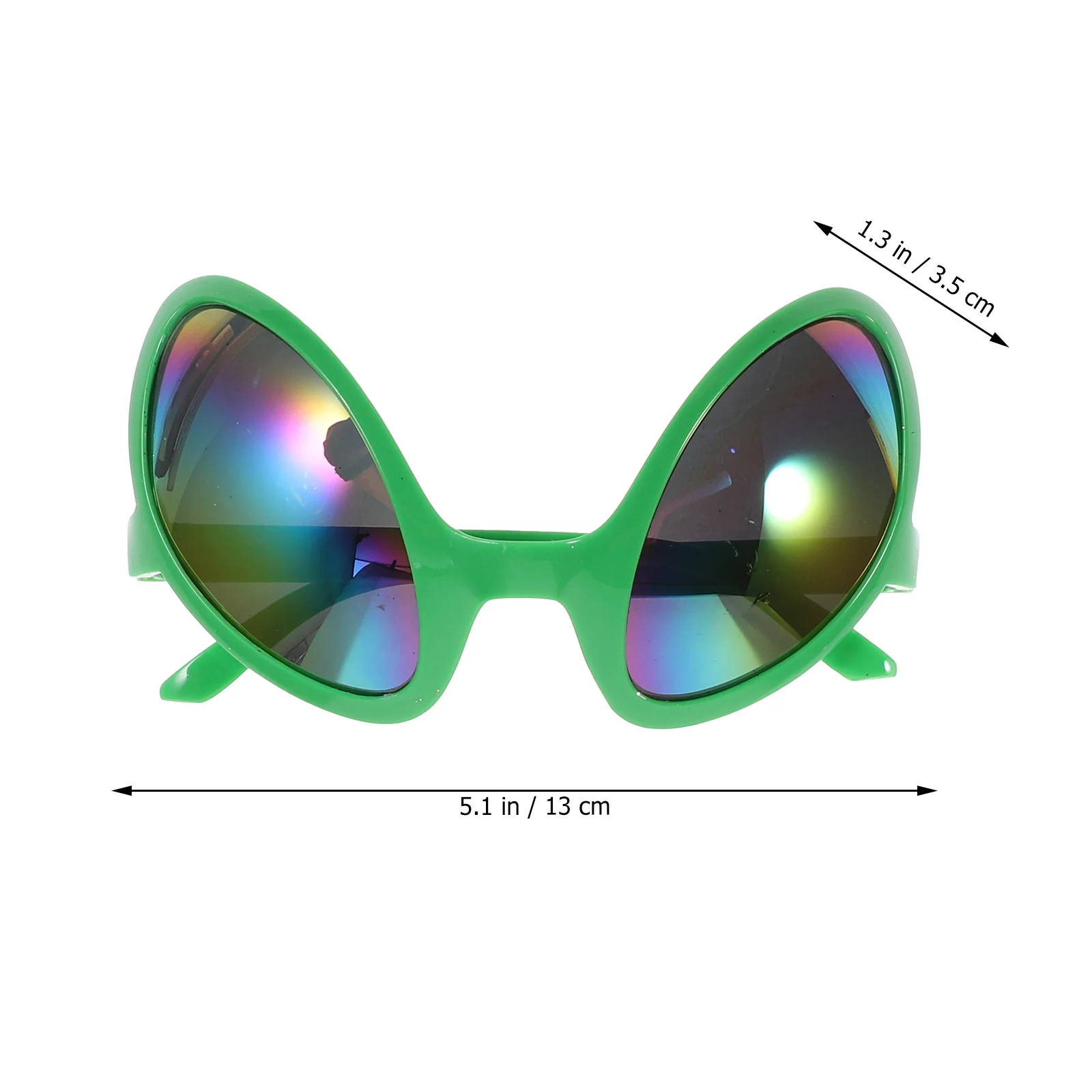1 set hoofdbandbrillen Regenbooglenzen Overdreven ogen Lichtgewicht feestartikelen voor Halloween Cosplay Festival Strand