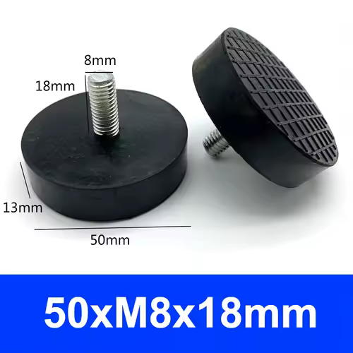 Rubber Adjustable Feet Pad With Screw M6 M8 M10 Table Chair Balck Leveling Foot Pad Furniture Leg Anti-shock Protections - Image 16