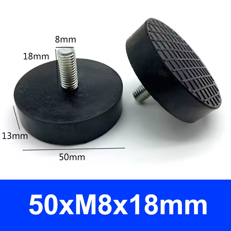 Rubber Adjustable Feet Pad With Screw M6 M8 M10 Table Chair Balck Leveling Foot Pad Furniture Leg Anti-shock Protections - Image 16