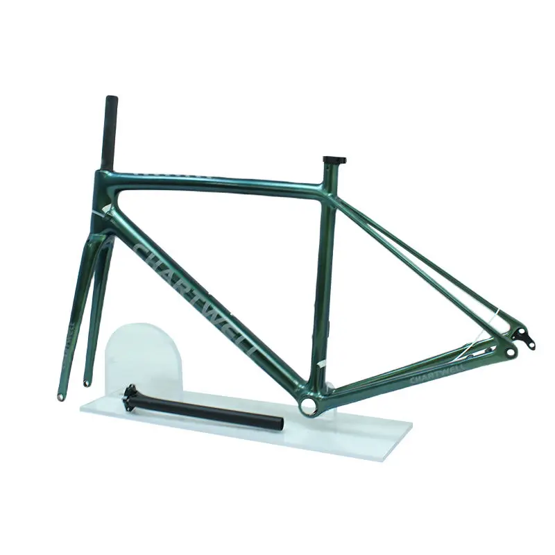 T700 Carbon Road Frame, Thru Axle Disc Brake BSA Bottom Bracket, Lightweight Aero Geometry Internal Cable Routing
