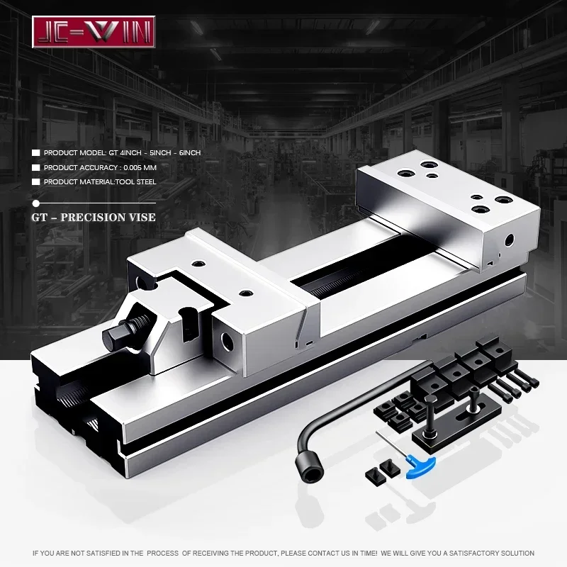 Precision Bench Vise Work Bench 4 Inch Clamp Machine Large Opening Fixture Apply to Various CNC Equipment Machining  Center