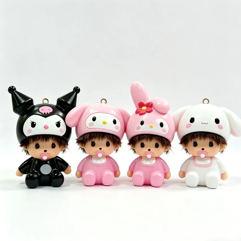 Monchhichi Sanrio Keychain Cute Cartoon Doll Gift
