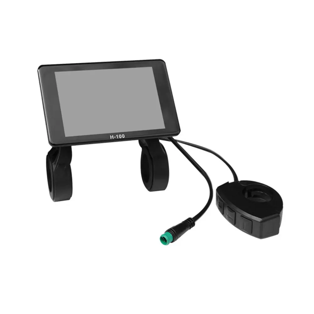 

ЖК-экран для электрического велосипеда H100, совместимый с контроллерами 24 В 72 В, водонепроницаемый разъем, дисплей данных в реальном времени