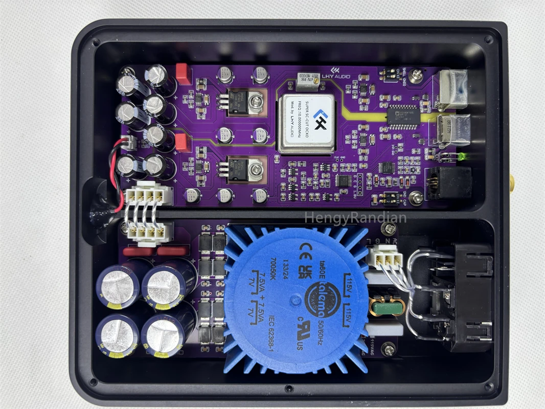 

NEW LHY AUDIO PC HIFI fever audio USB purification isolator ADuM4165 high-speed 480M crystal oscillator OCXO clock input,PLL