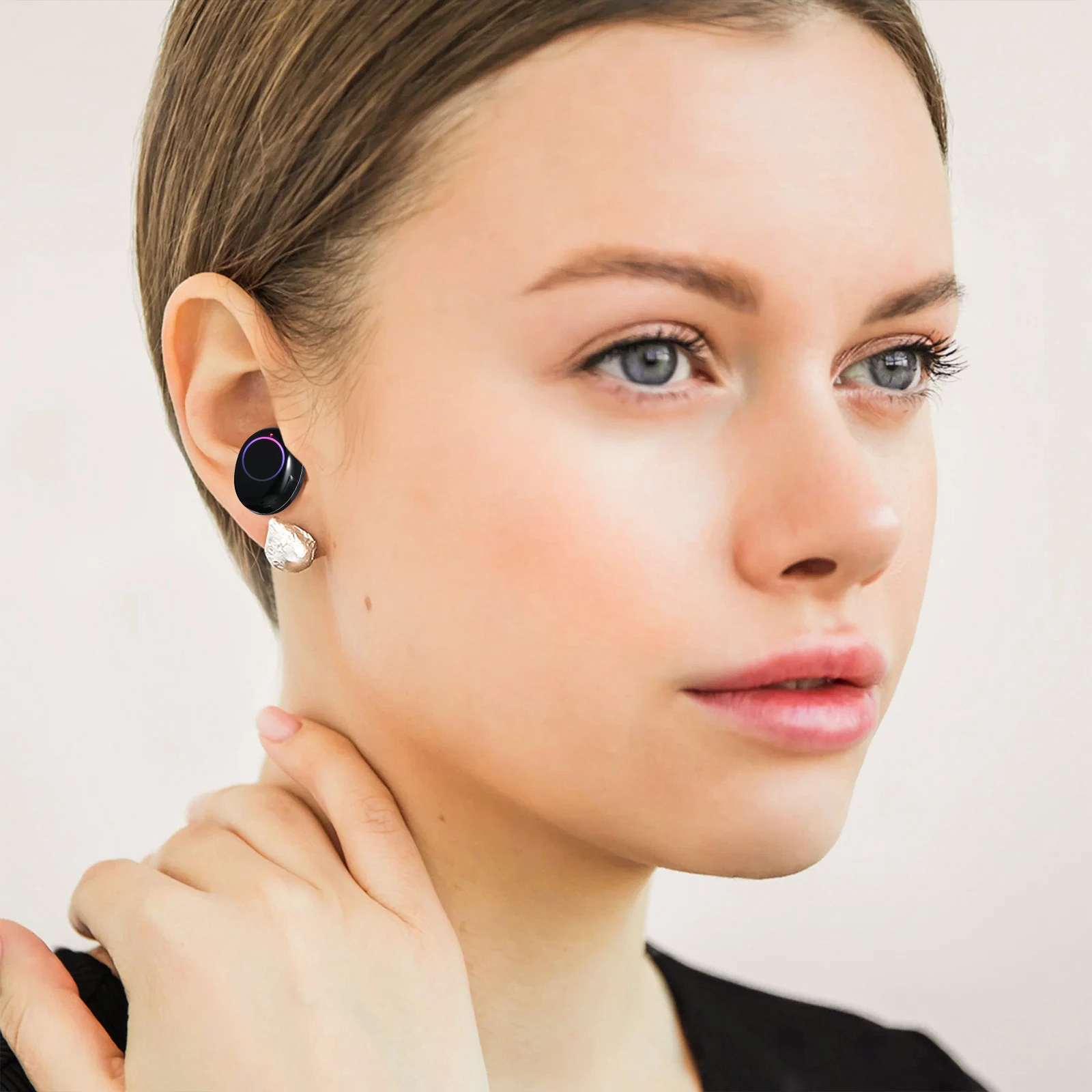 

Wireless Headphones Earbuds Noise Cancelling Slide Cover Stable Connection Long Life Ergonomic Design Gaming