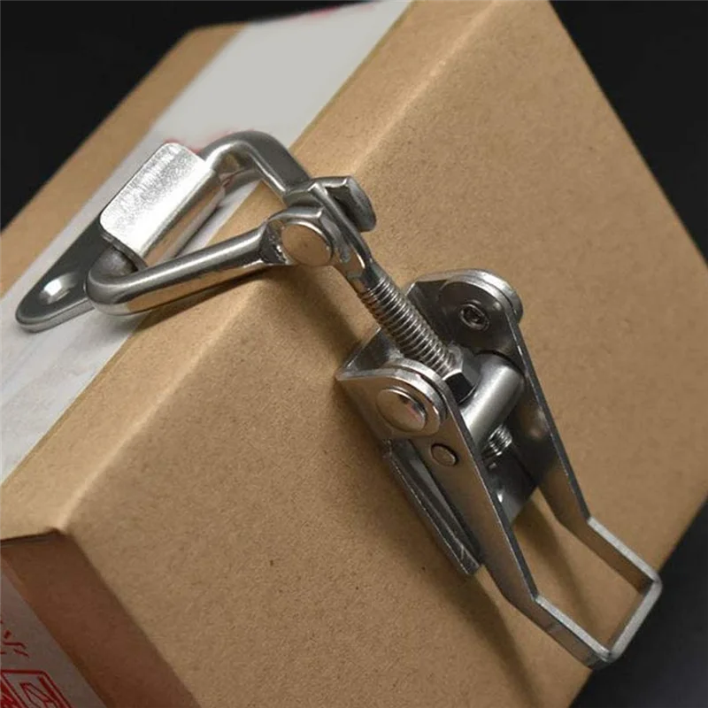 

AEE6-4 Pieces Parts Kit 90 Degree Right Angle Adjustable Buckle Vertical Quick Clamp Box Buckle Latch Clamp Right Angle Buckle L