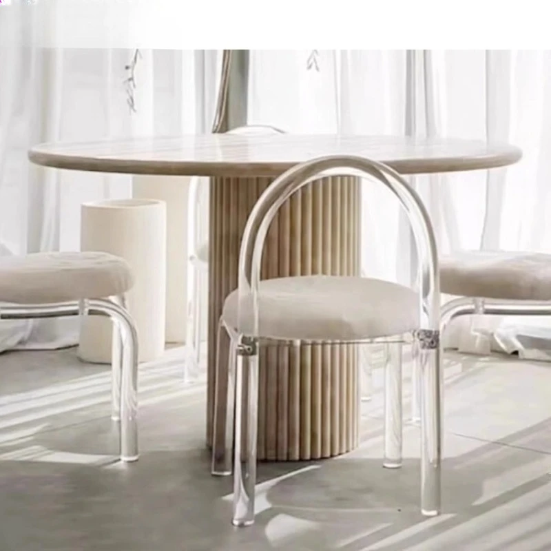 Customizable Modern Design Marble Round Dining Table Kitchen Dining Room Furniture