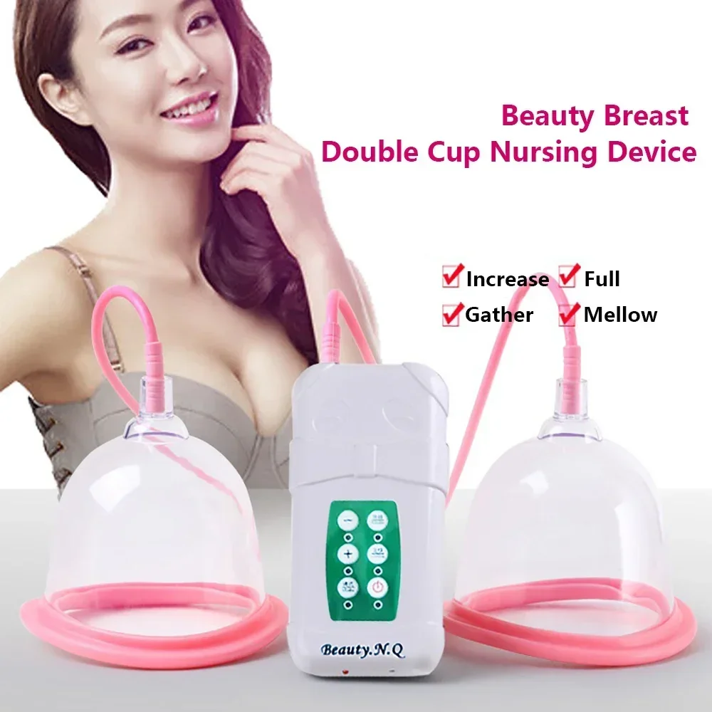 Electric Breast Enlargement Pump For Womens Vacuum Cupping Body Breast Massage AB/CD Cups Vacuum Breast Enlargement Pump Butt En