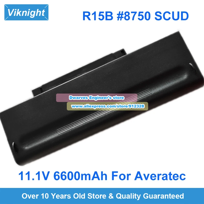 

Genuine R15B #8750 SCUD R14KT1 Battery for Durabook Rugged S15C U14M S14Y G15C-HD1 ST15Y Averatec 3150H D15TS2E 11.1V 6600mAh