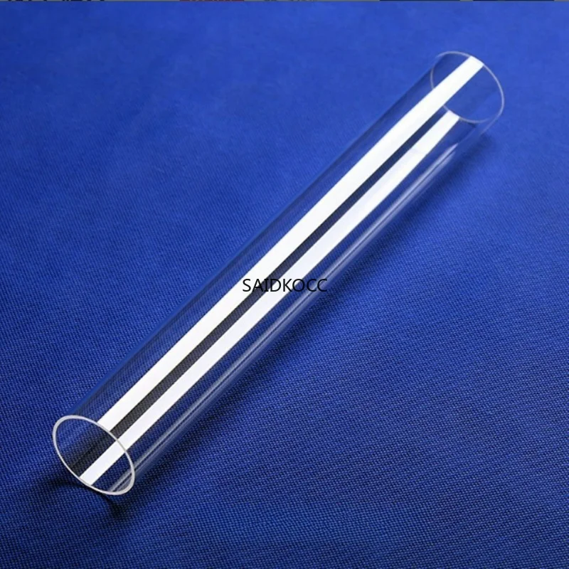 SAIDKOCC Quartz Glass Tube Size Diameter Transparent Quartz Glass Tube High Temperature Thick Wall Heating tube