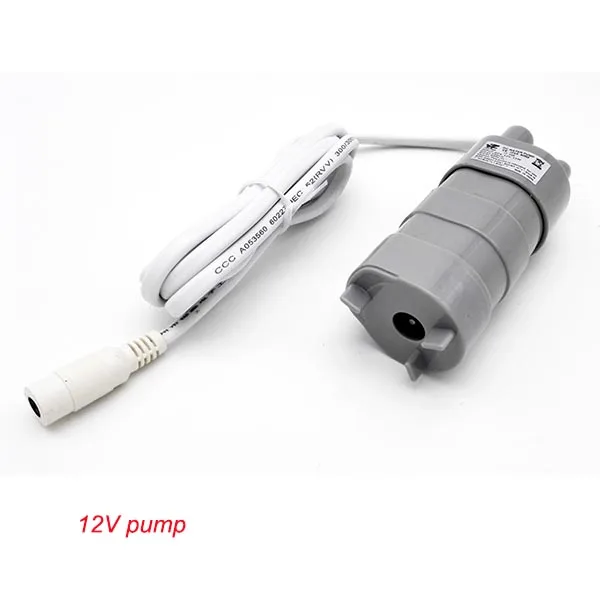 Hoge Kwaliteit Hot Verkoopbare 12V DC 1.2A 5M 600L/H 6-12V Voor solar Aquarium Drie draads Micro Dompelpompen Motor Waterpomp