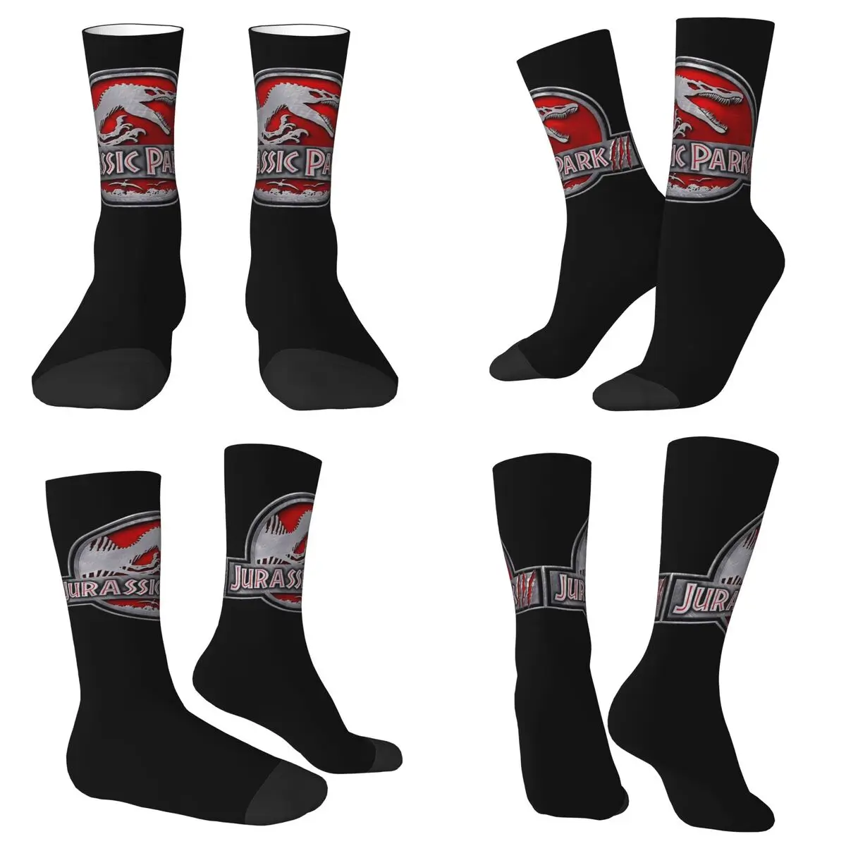 

Dinosaur Jurassic Park Socks Harajuku High Quality Stockings All Season Long Socks Accessories Man's Woman's Birthday Present