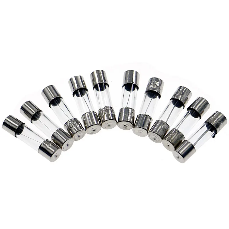 54pcs 6x30mm Quick Blow Car Glass Tube Fast-Blow Fuses Assorted Kit Set Box 2.5A 3A 4A 5A 6A 8A 10A 15A 20AMP