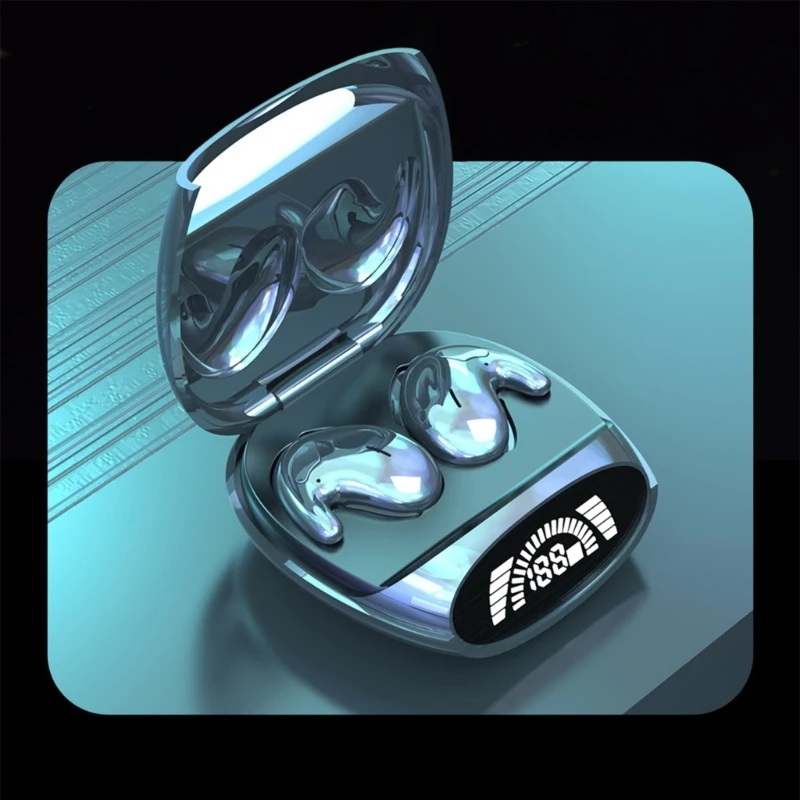 Беспроводные наушники в ушных наушниках дружеские для сна двойные микрофоны.