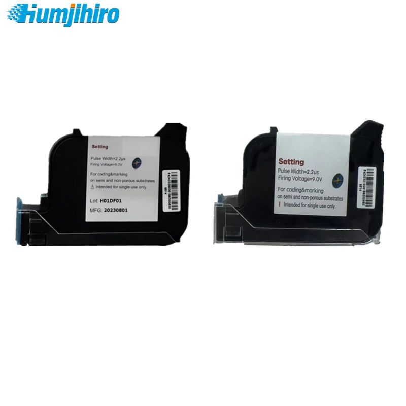 Eco W6900K M8700K Original Imported Ink Cartridge 12.7mm Solvent Quick-drying Ink Black Ink Cartridges for Hand Inkjet Printer
