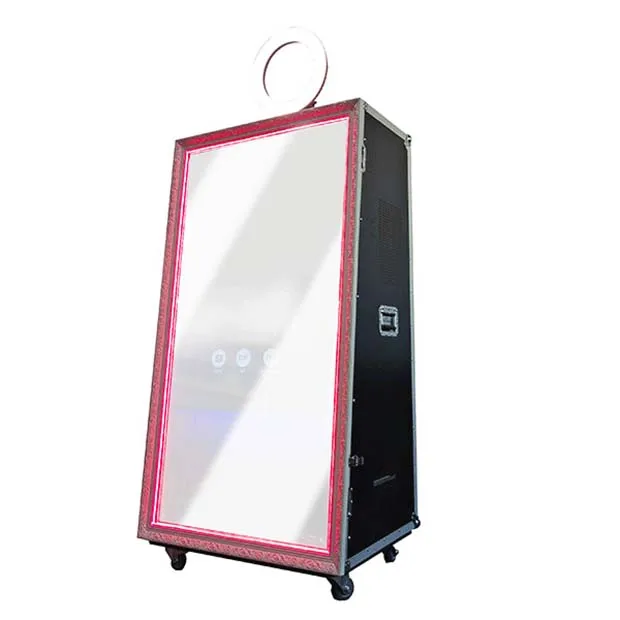 Infinity Mirror Led Floor Light Party Light Mirror Photo Booth Shell Machine Touch Screen Interactive Selfie Photo Booth Machine