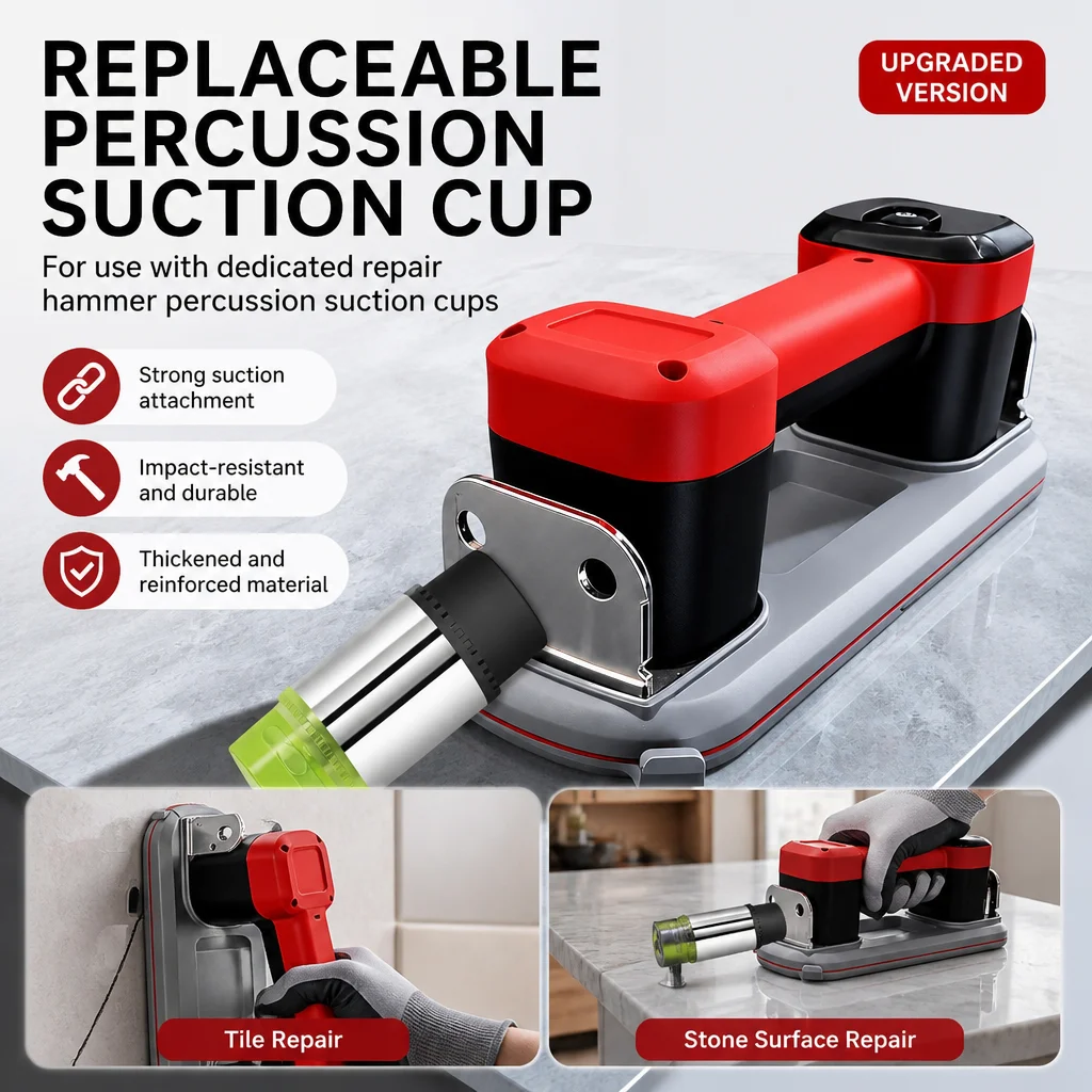 HILDA Cordless Electric Suction Cup Percussion Suction Cup Repair Tool One-Click Start Vacuum Lifter