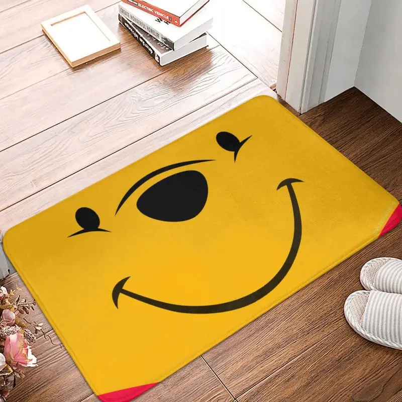 Custom Cartoon Bear Winnie The Pooh Doormat Non-Slip Entrance Bathroom Kitchen Floor Door Mats Garden Carpet Rug