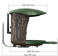 Waterproof Feeding Camera 2MP 6W Solar Panel 4G SIM Card WIFI Wireless AI Smart Bird Feeder with Watching Bird Cam