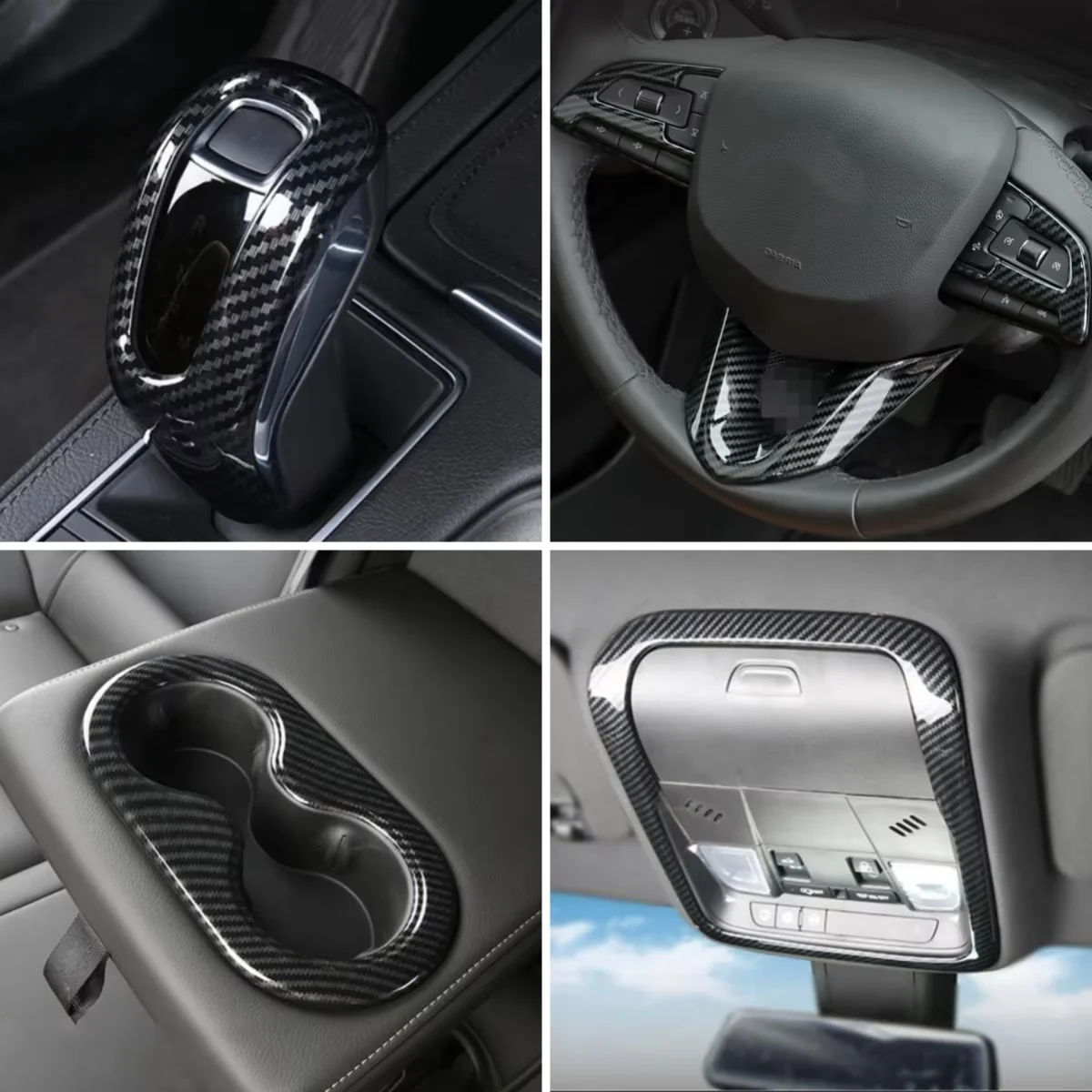 

For Cadillac XT4 2019 - 2022 Interior Moulding Transmission Head Handle Reading Lights Lamps Steering Wheel Frame Cover Trim