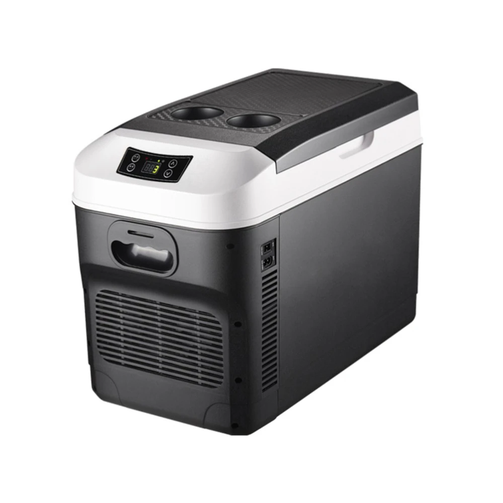 Wholesale Armrest Box Cooler Refrigerator 16.5L Mini Car Fridge Portable Freezer With LED Control Panel