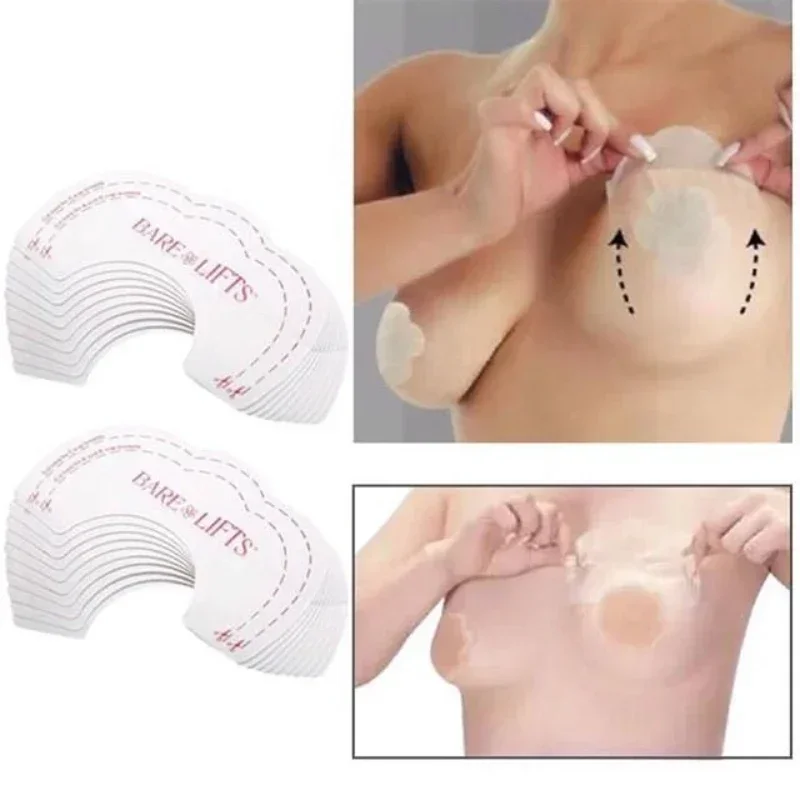 30/40/60pcs self-adhesive breast lift stickers, disposable breast lift stickers, transparent invisible breast lift stickers