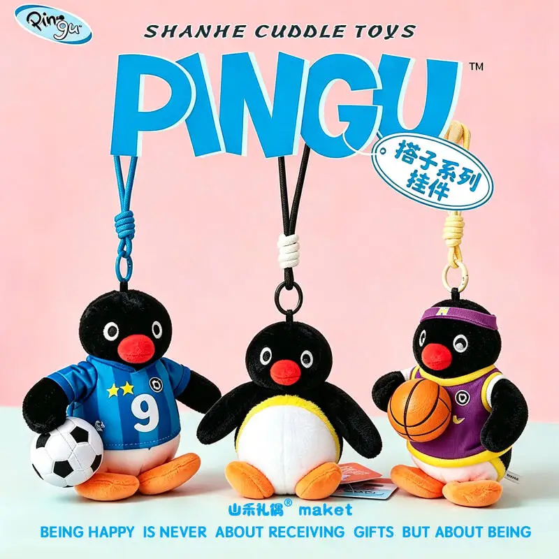 Pingu Licensed Youmai Kawaii Penguin Plush Doll Bag Charm Cute Accessory Sweet Birthday & Friendship Gift for Women Best Friend