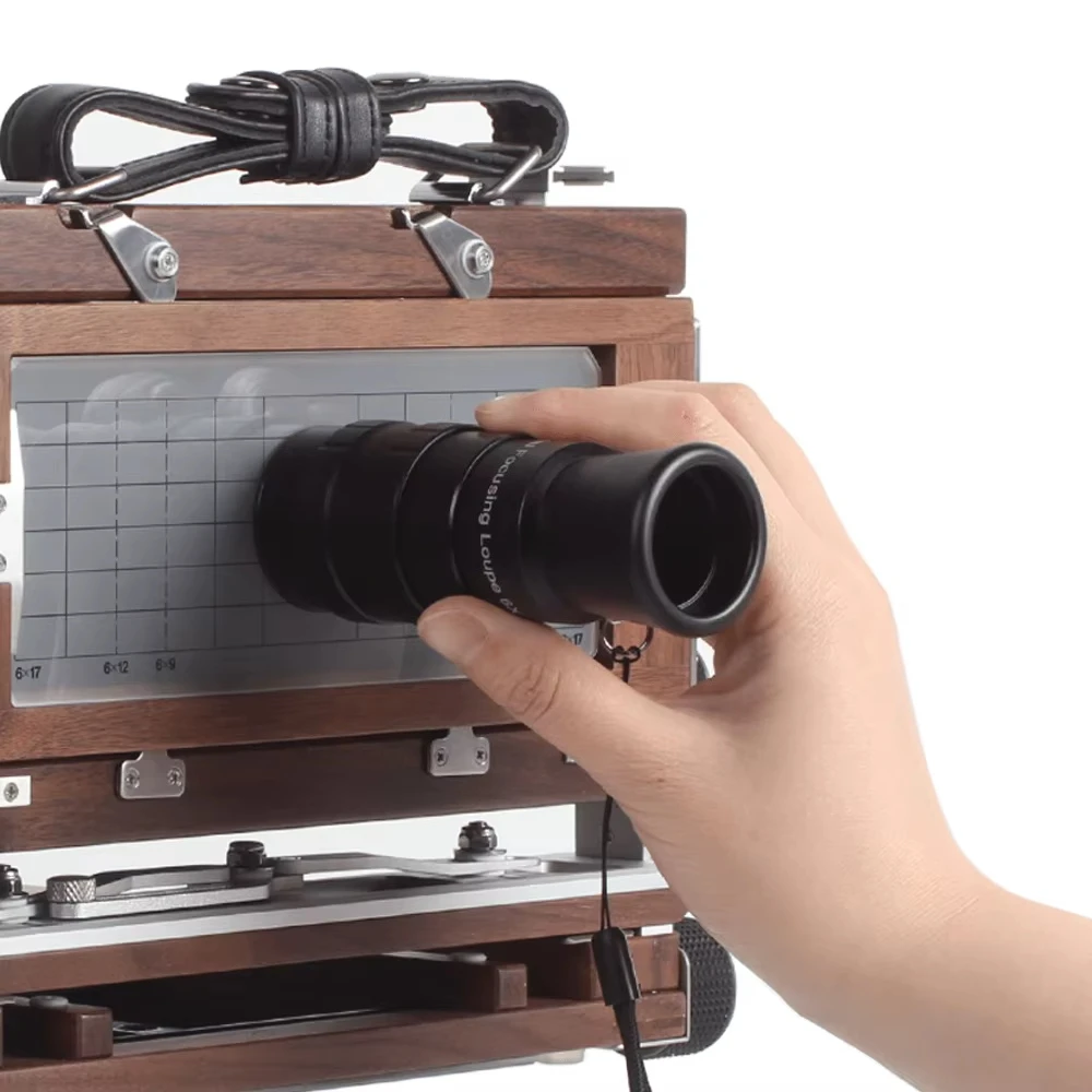 6X Loupe Ground Glass Magnifier Focusing Screen Viewfinder Magnifying Glass for 4x5 5x7 8x10 Large Format Camera