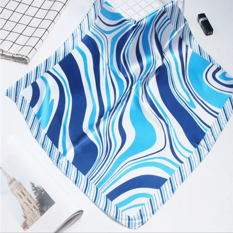 

Printed Stewardess Scarf Women's Professional Decoration Four Seasons Available Fashion Small Square Towel