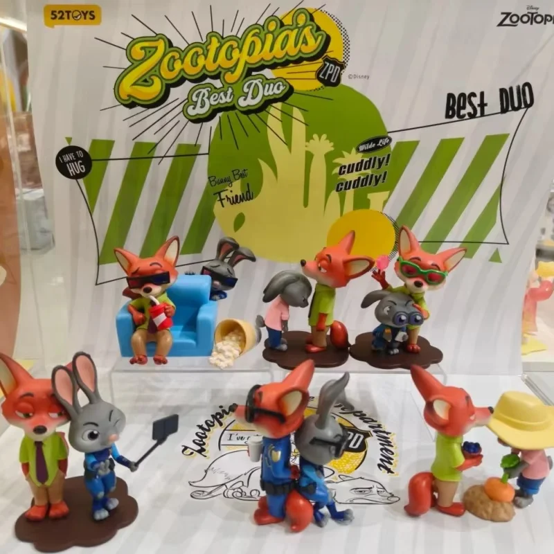 جديد حقيقي 52 لعب Zootopia أفضل شركاء سلسلة صندوق أعمى العصرية لعبة لطيفة سطح المكتب زخرفة الديكور جمع هدية عيد ميلاد #2