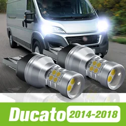 2pcs For Fiat Ducato 2014-2018 LED Daytime Running Light DRL 2015 2016 2017 Accessories