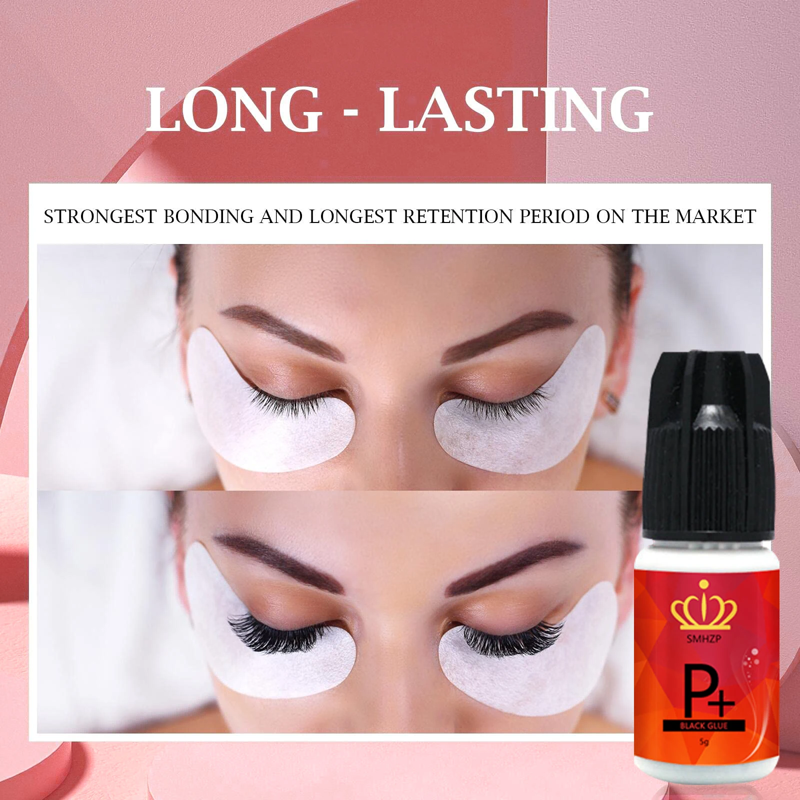 Korea Eyelash Extension 1s Fast Drying Time Eyelash SMHZP P+ Glue With Eyelash Extension