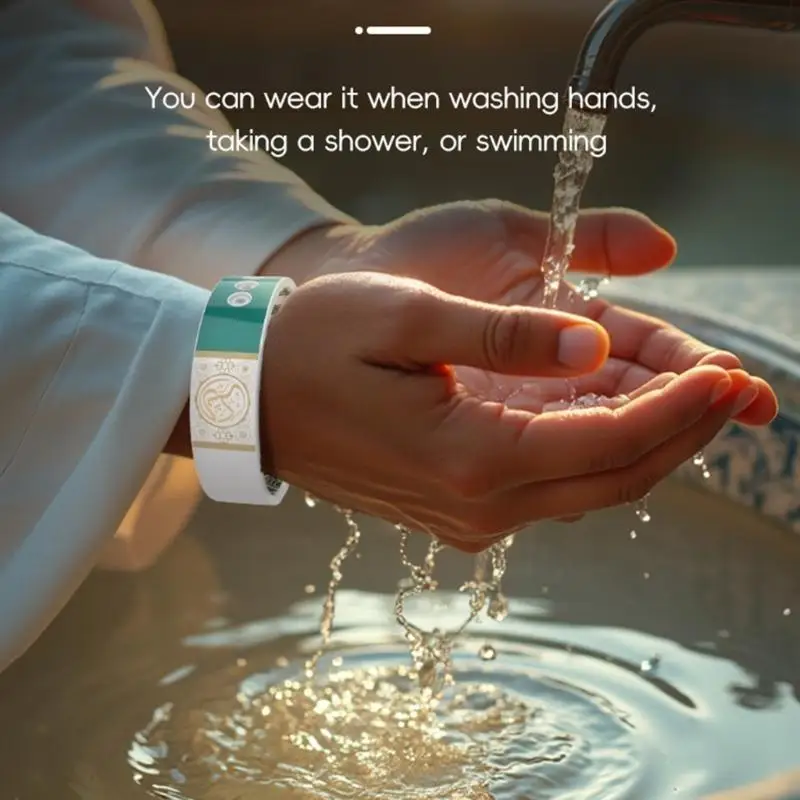 

Водонепроницаемый силиконовый браслет, предлагающий духовный комфорт с библией и стихами Корана для бесшовного доступа к святым