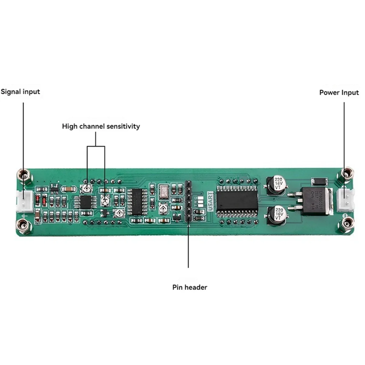 Probador de medidor de platómetro contador de frecuencia de señal RF de 0,1 MHz-1200 MHz con pantalla LED para Radio, luz azul