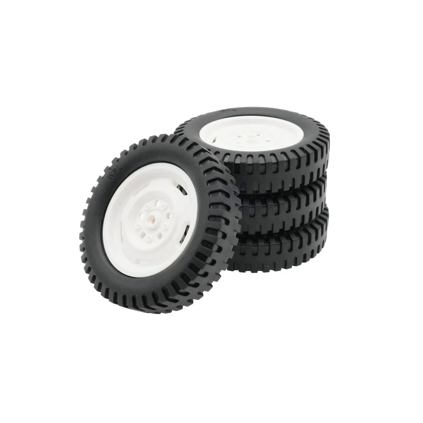Pour WPL C84 C94 4 pièces pneu en caoutchouc roue pneu RC voiture pièces de rechange accessoires de mise à niveau