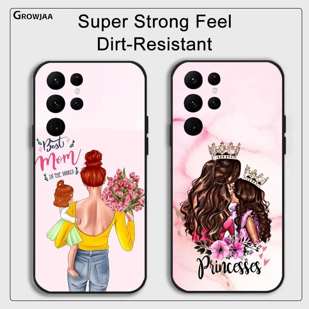 1 قطعة الكلاسيكية سوبر أمي قضية الهاتف لسامسونج غالاكسي S25 S24 S22 S23 الترا S21 S20 زائد 5 جرام متجمد عدم الانزلاق كامل لينة حالة #3