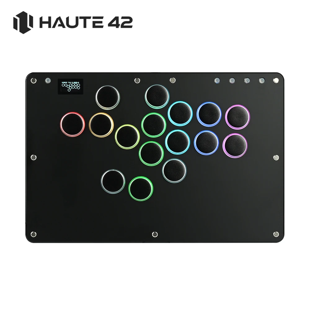 Haute42 T16 Black Stickless Hitbox Controller Leverless Arcade