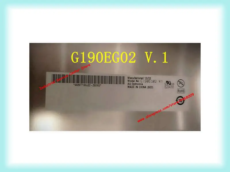 

G190EG02 V.1 G190EG02 V1 G190EG02 V.1 ЖК-панель с 19-дюймовым экраном