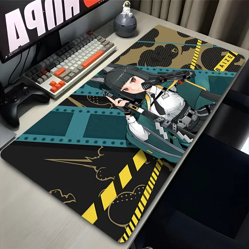 Large Mousepad 900x400 Hoshimi Miyabi Zenless Zone Zero Mouse Pad Keyboard Extended Carpet Gaming Accessories Anime Desk Mat Rug